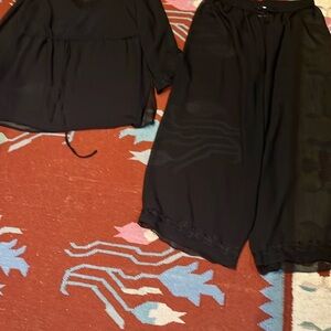 Black Swim Coverup with Beachy Vibe